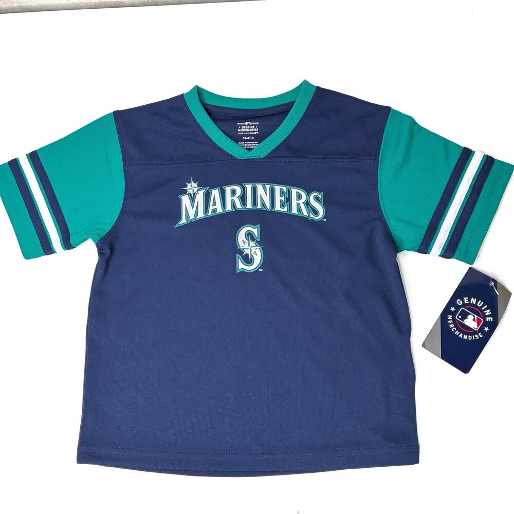 Seattle Mariners Toddler Jersey MLB Team Athletics Polyester NWT Size 3T
